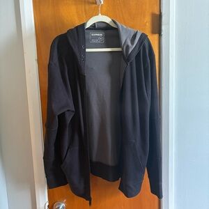 Express Men’s Black Hoodie SizeM – Sleek & Comfy